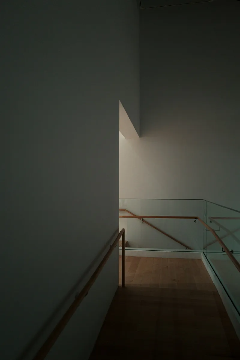 Timber staircase with wooden steps